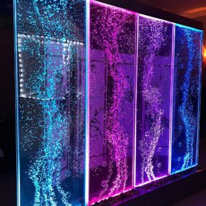 72" Tall x 80" Wide XXL Dancing Bubble Fountain, Floor Standing, Color Lights/Remote Ctrl by Jersey Home Decor