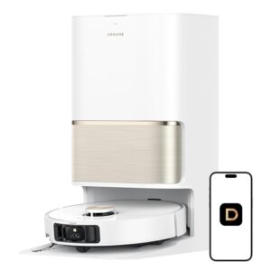 DREAME L50 Ultra Robot Vacuum and Mop White, 19,500Pa Suction, with Auto-Empty and Mop Self-Cleaning, Precise Obstacle Avoidance, HyperStream Detangling DuoBrush