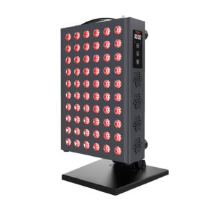 Hooga Red Light Therapy Panel Device – 660nm Red & 850nm Near Infrared Light Therapy, LED Light Therapy Lamp for Face & Body, Dual Chip LEDs, Timer, Adjustable Stand – PRO300