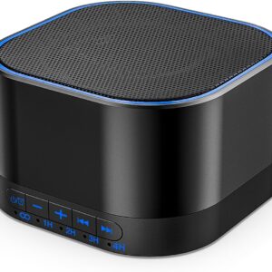 Magicteam White Noise Machine with 20 Non Looping Natural Soothing Sounds Memory Function 32 Levels of Volume Powered by AC or USB and Sleep Sound Timer Therapy for Baby Kids...