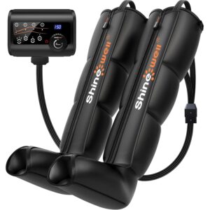 SHINE WELL Leg Recovery Compression System, Professional Foot and Leg Air Compression Boots, Sequential Device for Massage Therapy, Fast Recovery & Improved Circulation for...